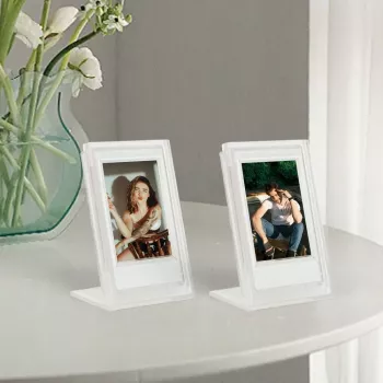 LOVEINSTANT 2x Caurspīdīgs Foto Rāmis + Uzglabāšanas Kaste Fujifilm Instax Mini 12, 11, 9, 8, 7s, 70, 90, 50, 40, Evo, Liplay, Link 2, Link SE