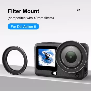 PULUZ 49mm Filtera adaptera stiprinājums DJI Osmo Action 6