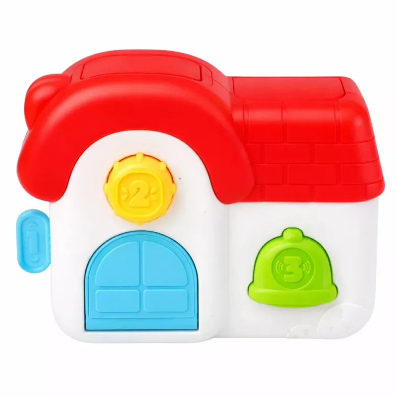LEAN TOYS Interaktīvā izglītojošā māja mazuļiem - Uzlēcošie dzīvnieki