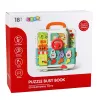 LEAN TOYS Interaktīvā grāmata Izglītojoša manipulāciju tāfele Gaismas Skaņas 16 gab.
