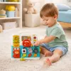 LEAN TOYS Interaktīvā grāmata Izglītojoša manipulāciju tāfele Gaismas Skaņas 16 gab.