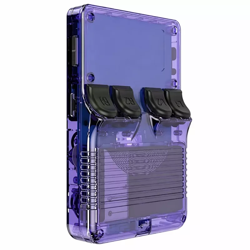 LEAN TOYS Mini R36S pārnēsājamā retro spēļu konsole, 21 000 IPS, 3,5 collas, violeta