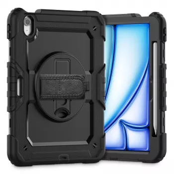 Tech-Protect Solid360 Macība iPad Air 11 inch 6/7/8 (2024-2026) - Melna