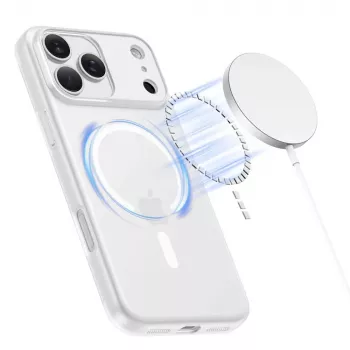Tech-Protect MagSlim MagSafe Case for iPhone 17 Pro Max, Matte White