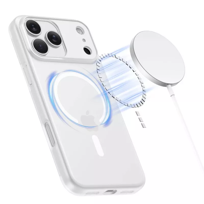 Tech-Protect MagSlim MagSafe Case for iPhone 17 Pro Max, Matte White