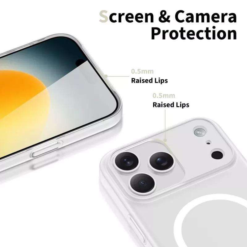 Tech-Protect MagSlim MagSafe Case for iPhone 17 Pro Max, Matte White