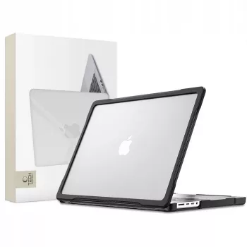 Tech-Protect Velar Hard Shell Case MacBook Pro 14 coll M1-M5 Pro/M5 Pro Max 2021-2026, Melns/Matēts Caurspīdīgs