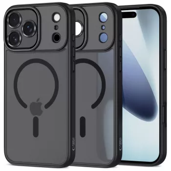 Tech-Protect Magcam Magsafe iPhone 17 Pro Max Matēti Melns