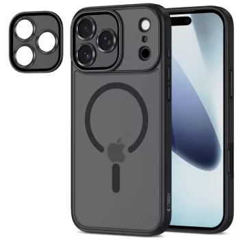 Tech-Protect Magcam Magsafe iPhone 17 Pro Max Matēti Melns
