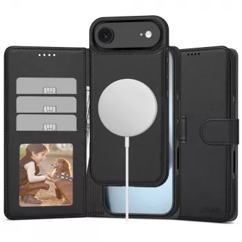 Tech-Protect Wallet MagSafe for iPhone 17 Air Matte Black