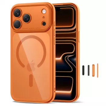 TECH-PROTECT MAGPEAK MAGSAFE CC IPHONE 17 PRO COSMIC ORANGE/CAURSPĀR