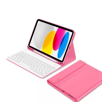 Tech-Protect SC Pen + Keyboard Case iPad 10,9 collu (10. paaudze, 2022) / 11 collu (2025) - fuksīns
