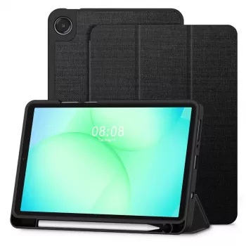 Tech-Protect SC PEN Canvas Case Samsung Galaxy Tab A9 / A11 8.7 collas X110 / X115 / X133 / X135, Melns