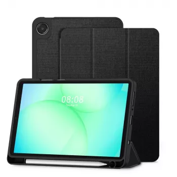 Tech-Protect SC Pen Canvas Folio Case for Samsung Galaxy Tab A9+/A11+ - Black