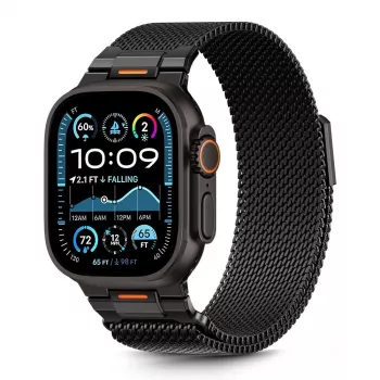 Tech-Protect Milano Vanguard Apple Watch 8 / 9 / 10 / 11 / SE / Ultra (44 / 45 / 46 / 49 mm) Melns