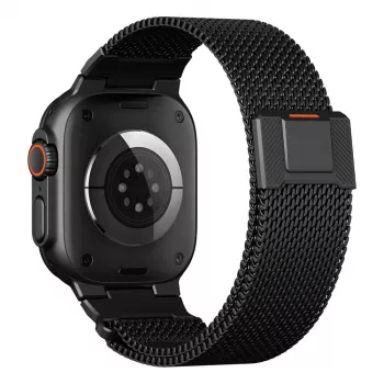 Tech-Protect Milano Vanguard Apple Watch 8 / 9 / 10 / 11 / SE / Ultra (44 / 45 / 46 / 49 mm) Melns