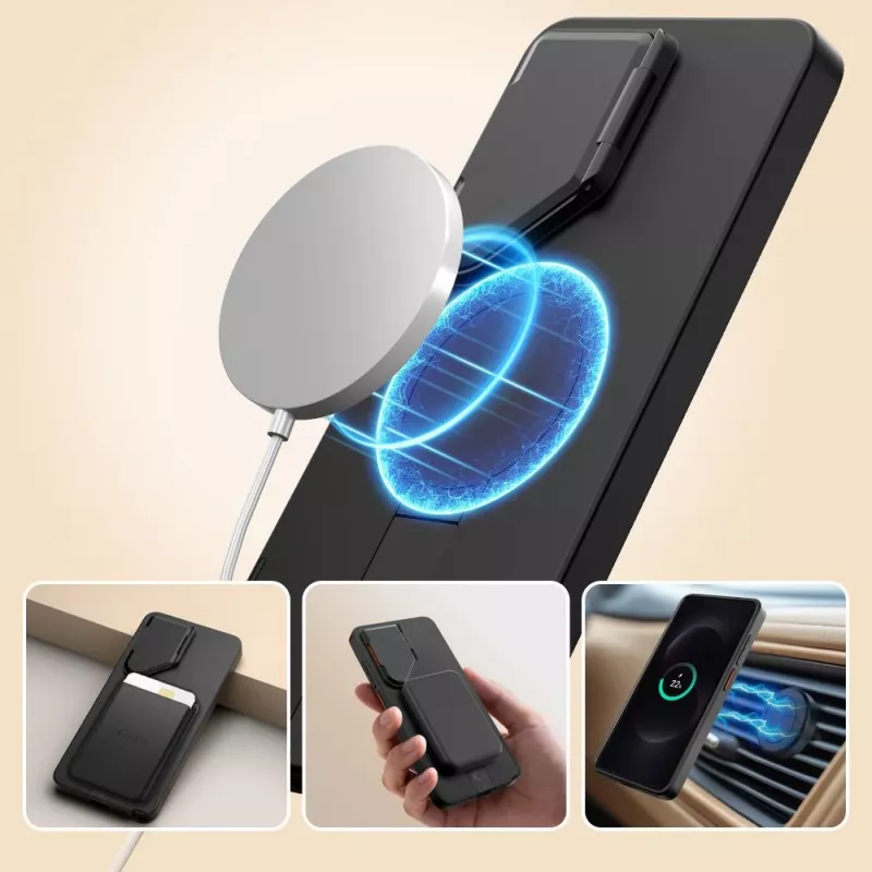 TECH-PROTECT KEVLAR AURA MAGSAFE GALAXY S26 ULTRA MELNS/ORANŽS
