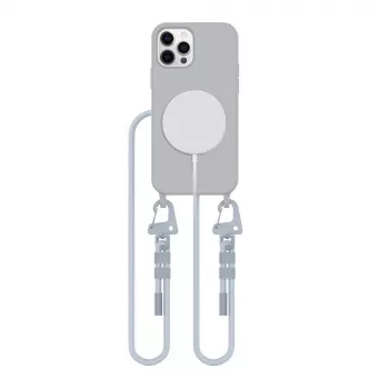 Tech-Protect Magnecklace MagSafe Macītis iPhone 12 / 12 Pro - Pelēks
