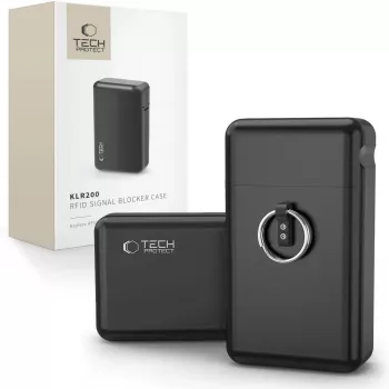 TECH-PROTECT KLR200 Metal Keyless RFID Signal Blocker Case Black