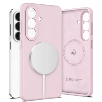 Tech-Protect Silicone MagSafe Case for Samsung Galaxy S26 - Pink Pearl