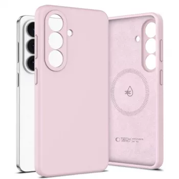 Tech-Protect Silicone MagSafe Case for Samsung Galaxy S26 - Pink Pearl