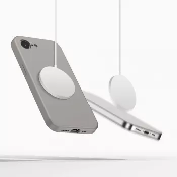 Tech-Protect Silikona MagSafe Maciņš Apple iPhone 16E / 17E, Akmens Pelēks