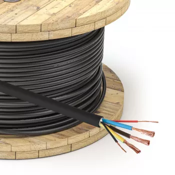 AKYGA AK-SC-E24 EV uzlādes kabelis CU 3x6mm² + 2x0.75mm² Vienfāzes 32A 450/750V 1m