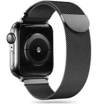 Tech-Protect Milanese Loop siksniņa Apple Watch 8 / 9 / 10 / 11 / SE (40 / 41 / 42 mm) Melna
