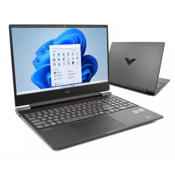 HP Victus 15-fb3231nw Gaming Laptop - AMD Ryzen 7 7445HS, 64GB RAM, 1TB SSD, RTX 4050, 15,6 collu FHD 144Hz, Windows 11 Home, Melns