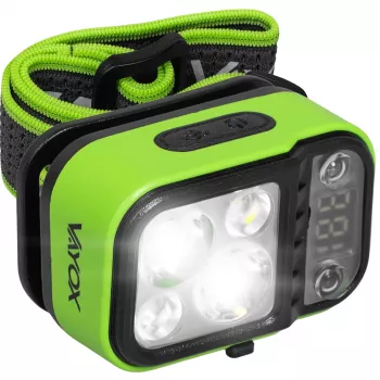 VAYOX VA0454 Pārlādējama LED Galvaslampa 220 Lumeni 800mAh IPX4 Silta Balta, Neitrāla Balta, Sarkana