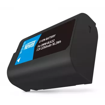 Newell Replacement Battery DMW-BLK22 for Panasonic Lumix Cameras, 2200mAh, 7.2V, Li-ion, Black