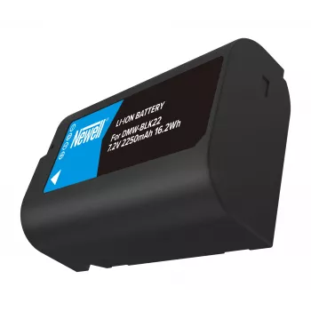 Newell Replacement Battery DMW-BLK22 for Panasonic Lumix Cameras, 2200mAh, 7.2V, Li-ion, Black