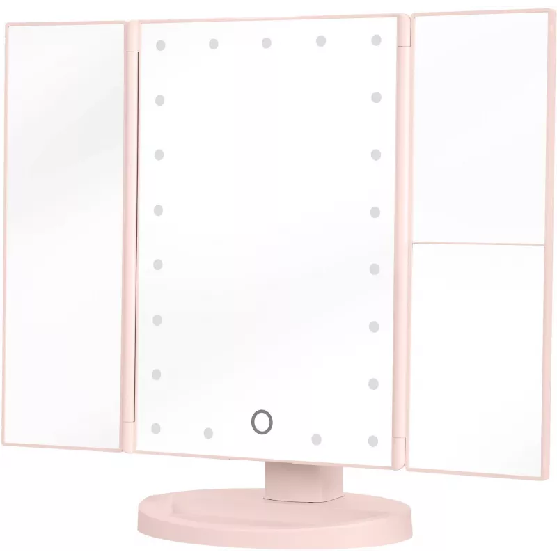 Humanas HS-ML04 LED grima spogulis ar apgaismojumu - Rozā