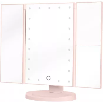 Humanas HS-ML04 LED grima spogulis ar apgaismojumu - Rozā