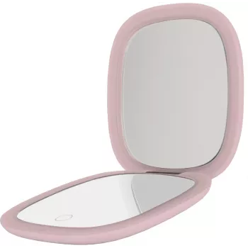Humanas HS-PM01 kosmētikas spogulis ar LED apgaismojumu - rozā