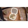 Humanas HS-PM01 kosmētikas spogulis ar LED apgaismojumu - rozā