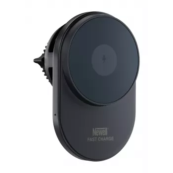 Newell S18 MagSafe automašīnas turētājs ar bezvadu lādētāju - Melns