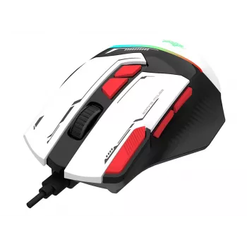 Tracer GameZone Spectra RGB vadu spēļu pele, 7200 DPI, baltā krāsā (TRAMYS47840)