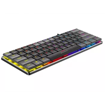 Tracer GameZone Keylo 61 vadu mehāniskā spēļu tastatūra, 60% izkārtojums, Outemu Red slēdži, RGB fona apgaismojums, grafīts