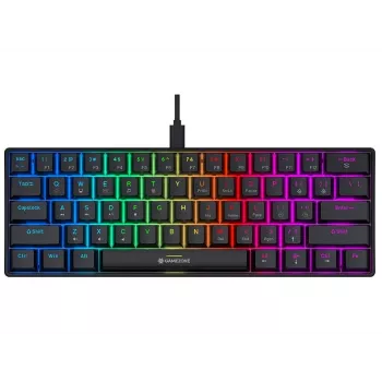 Tracer GameZone Claws 61 vadu mehāniskā spēļu tastatūra, 60% izkārtojums, Outemu Blue slēdži, RGB fona apgaismojums, melna