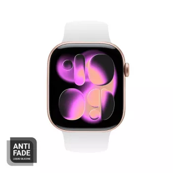 Crong šķidrā silikona siksniņa Apple Watch 38/40/41/42 mm (Balta)