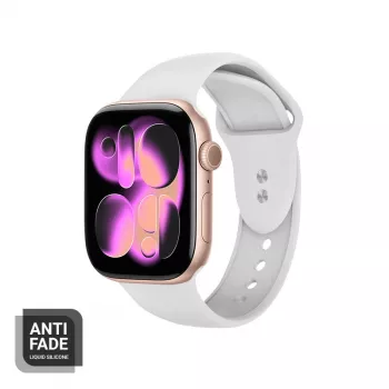 Crong šķidrā silikona siksniņa Apple Watch 38/40/41/42 mm (Balta)