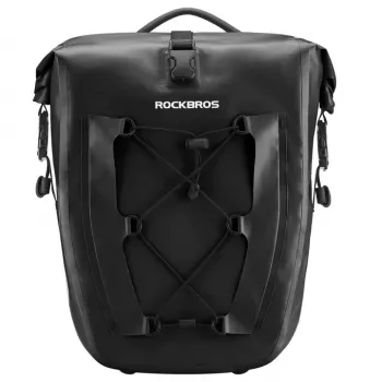 Rockbros 30140022001 Ūdensnecaurlaidīga velosipēda somas soma aizmugurējam bagāžniekam - Melna