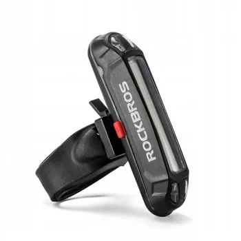 ROCKBROS A54BK Aizmugurējais velosipēda lukturis ar Micro USB kabeli - Melns