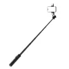 WOZINSKY Selfie Stick WC12YDS Teleskopiskais Statīvs 1.3m Alumīnija Sakausējums ar Divkāršu LED Gaismu un Telefona Turētāju - Melns