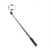 WOZINSKY Selfie Stick WC12YDS Teleskopiskais Statīvs 1.3m Alumīnija Sakausējums ar Divkāršu LED Gaismu un Telefona Turētāju - Melns