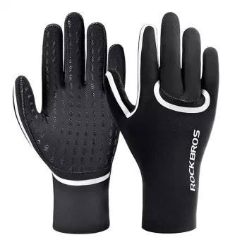 ROCKBROS Full-Finger Waterproof Cycling Gloves XXL Black