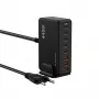 Wozinsky 240W GaN QC3 uzlādes stacija - Melna