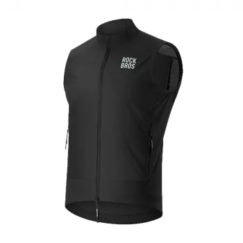 ROCKBROS YDMJ003 Vēja necaurlaidīga riteņbraukšanas veste Pavasaris/Rudens XXL Melna