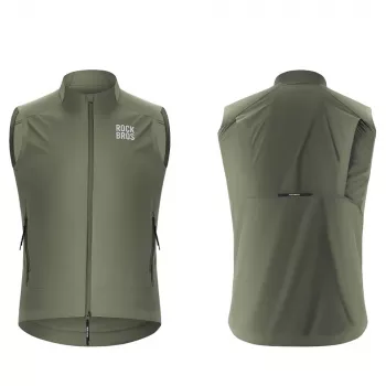 ROCKBROS YDMJ003 Vēja necaurlaidīga riteņbraukšanas veste S Zaļa